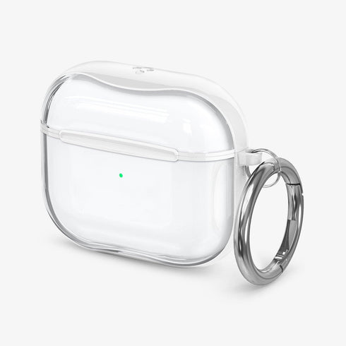 ACS05481 - Apple AirPods Pro 2 Case Ultra Hybrid in crystal clear showing the front